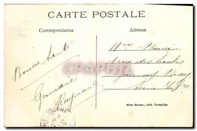 Parque de VERSAILLES — Os canteiros no dia das Grandes Eaux — Sra. Moreau, editora — Verso