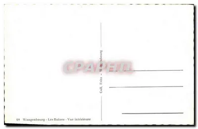 Wangenheim - Ruiny - Widok wewnętrzny — Call, Fritz — Rewers