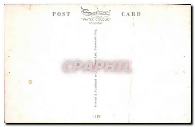 Castelo de Windsor — vista da margem do rio — Coatmon Ltd. n°1189 — Verso