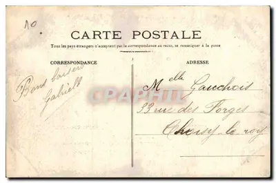 As Garças N° 8 — série de cartas postais animais — editor não identificado — Verso