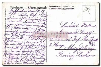 Sagrada Família — Natal e Ano Novo — Verlag F. Kühniger, Würzburg — Verso