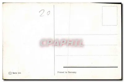 Pejzaż wiejski z domem — seria 244 — Rewers