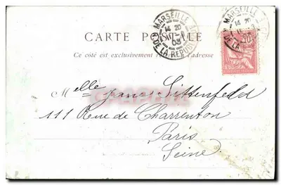 Portret Marie-Louise Gérard — 1872 — GÉRARD — Rewers