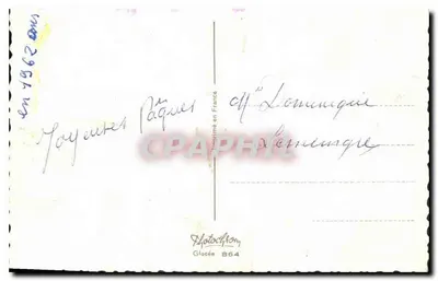 Jesus o pastor — com cordeiro — editor Photochrom, Glacée 864 — Verso