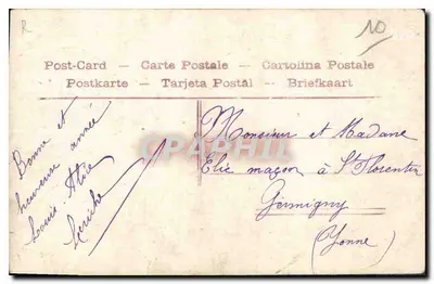Niña sosteniendo un ramo de rosas — AÉRO, n.º 565 — República Francesa — Reverso