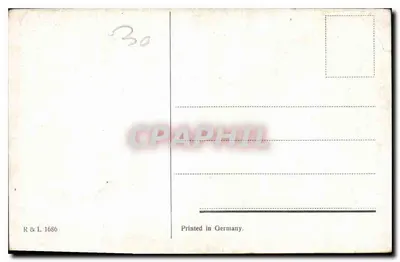 Pustynia wiejska z studnią — wydawnictwo R & L 1686 — Niemcy — Rewers