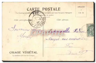 A Caminhada à Noite — gravura de Freudeborg — editor Cirage Végétal — Verso