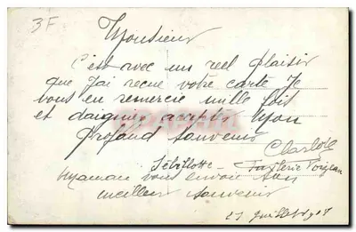 Ogród z różami i kwiatami — wydawca 'J. D. & Cie' nr 1316 — Rewers