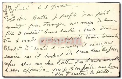 Arranjo de rosas — Boa Festa — sem editor nem número visível — Verso