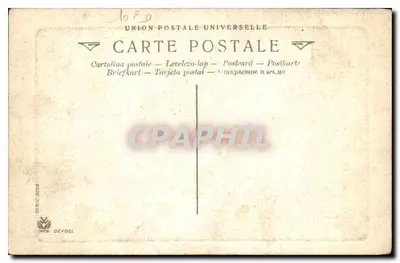 Cena de rua — soldados e civis — Union Postale Universelle, série 8028 — Verso