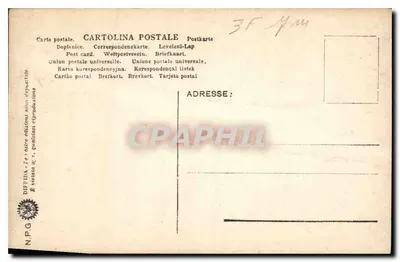 Roma - Museo delle Terme — marmeren beeld — uitgave N.P.G. — Achterkant