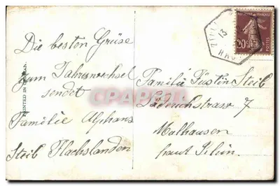 Widok zimowej góry – wydawca nie widoczny – wydrukowany w Niemczech — Rewers