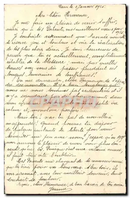 Bonne Année — dekor kwiatowy z krajobrazem — nieznany wydawca — Rewers