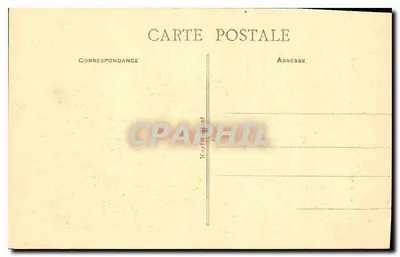 Góry Poulancere w mgiełce porannego dnia — według obrazu E. Bouille — Rewers