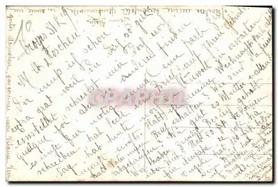 Couple souriant — scène de Noël avec gui et fleurs — éditeur Irisea — Verso