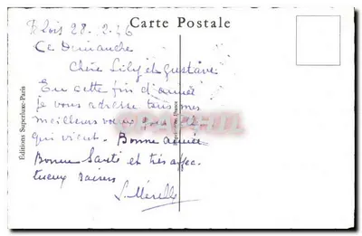 Zamieczony wioska — dekor kwiatowy — Wydawnictwo Superluxue-Paris — Rewers