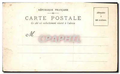 Wylot na Cytherię — Watteau — Muzeum Louwra — Karty pocztowe Chocolat-Vinay, seria I, nr 16 — Rewers