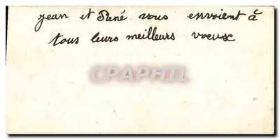 Stara pocztówka Bonne Annee — Rewers