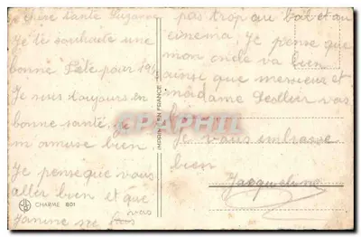Ferradura e rosas — Boa Festa — Charme 801 — Verso