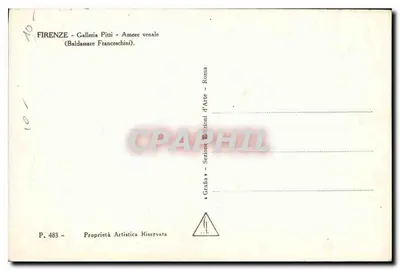 Florencio - Galería Pitti - Amor venal (Baldassare Franceschini) — Reverso