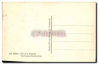 Fort da Pompelle — Reims — Platiné, pl. Catedral — Verso