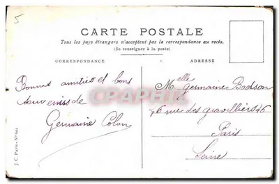Małe kwiaty — Mów za mnie — J.C. Paris - Nr 602 — Rewers
