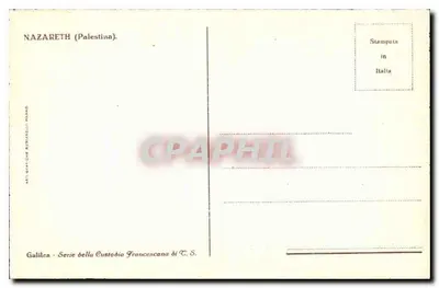 Nazareth — Capitel do século XII — Art Graphique Riantarelli Milan — Verso