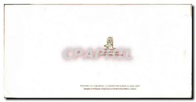 Kwitki błękitnych róz chryzantem — 'HAPPINESS BE YOURS' — Raphael Tuck & Sons — Rewers