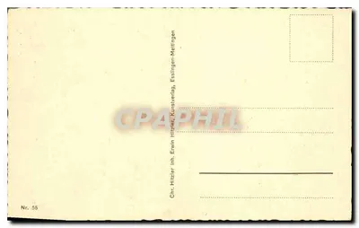 Paesaggio invernale innevato — Editore Chr. Hitzler, Nr. 55 — Verso
