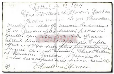 Vila nevada — Carta de boas-vindas — Editor EKO, n° 1/8 — Verso