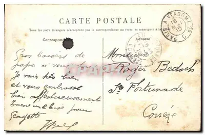 O retorno do pai — Campanha 1914-1915 — Gilbert Gautier N°17 — Verso