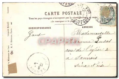 Festa tradicional com touro — Editor Léopold Robert, n° 883 — Verso