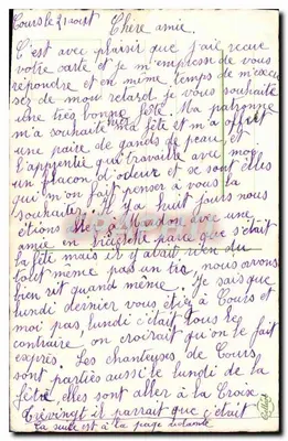 Arranjo de narcisos e flores de laranjeira — Boa festa — Carta postal ilustrada — Verso
