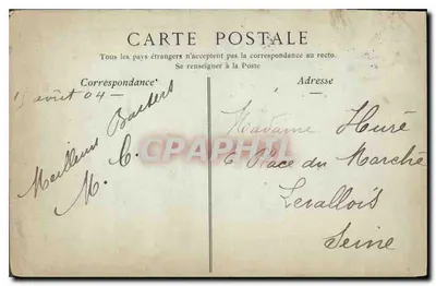 Compiègne — Statua św. Jadwigi — ND. Fot. — Rewers