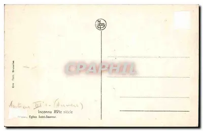 Kościół Świętego Zbawiciela — Nieznany XVII wiek — Ern Thill, Bruksela — Rewers