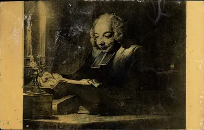 Retrato do Abbé Huber — Saint-Quentin — editor Fernand Nathan, n°286