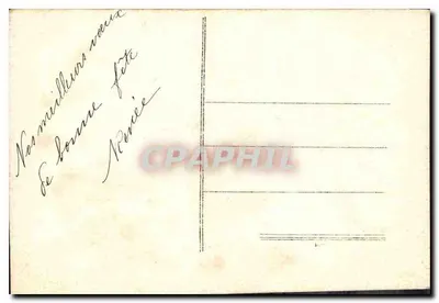Fleur de rose — Bonne Fête — Carte postale ancienne — Verso