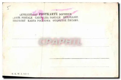 Buquê de rosas — editor B.K.W. n° 745-5 — Verso