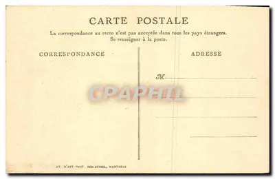 Las — Wiersz Alfreda de Vigny'ego — Atelier d'Art Phot. Industriel, Nanterreze — Rewers