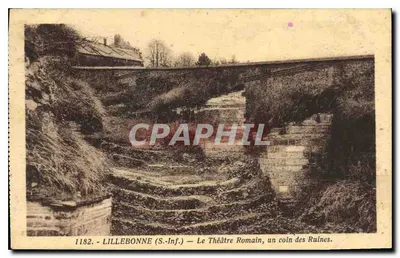 LILLEBONNE (S.-Inf.) — O Teatro Romano, um canto das Ruínas — F. Mallet, editor, Harfleur