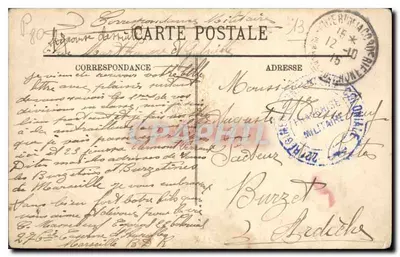 Marseille — La Rue de la République — LL. n°48 — Achterkant