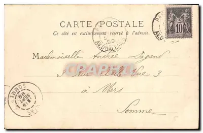 Avenue de l'Observatoire — Parigi — editore sconosciuto, numero di serie non visibile — Verso