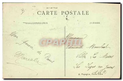 Paris — O Leão de Belfort — obra de Bartholdi — n°392 — Verso