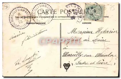 Paryż — Most Alexandre III — Wydawca nieznany, numer serii nie widoczny — Rewers