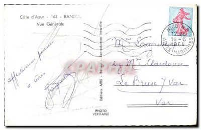 Visão Geral - Bandol — Costa Azul — Edições ARIS, n°163 — Verso