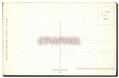 Zeilboot tussen rotsen — antieke ansichtkaart — Casa Editrice Ballerini & Fratini, n°513 — Achterkant