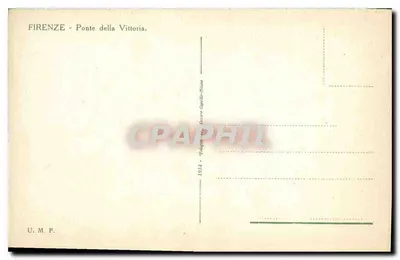Florence - Brug van de Overwinning — uitgever U.M.F. n° 1834 — Achterkant