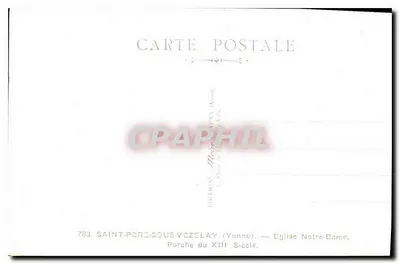 Saint-Père-sous-Vézelay — Poręcz kościoła Notre-Dame z XIII wieku — Éditions Mélie — Rewers