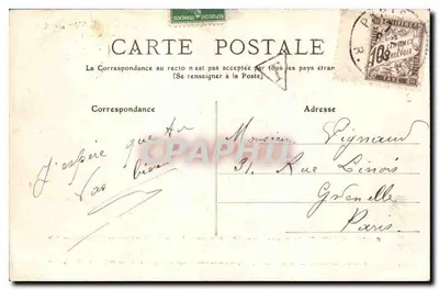Castelo de Carlat, perto de Vic-sur-Cère (século XV) — ordem do rei Henri IV — editor não identificado — Verso