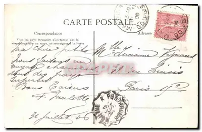 O Salto do Doubs — Altura de 27 metros — série 102 — Verso